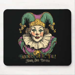 Masque Mardi Apparel Costumes Vintage Mardi Gras C Mouse Pad
