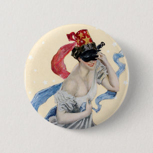Masquerade 6 Cm Round Badge