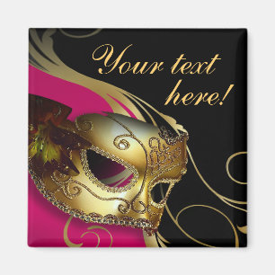 Masquerade Ball Costume Party Favour Magnet