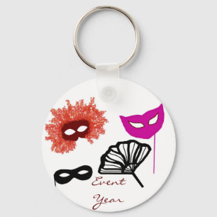 Masquerade ball, EventYear key chain