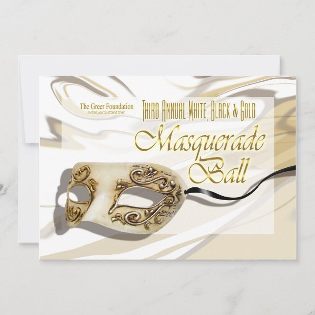 Masquerade Ball Invitation (Front)