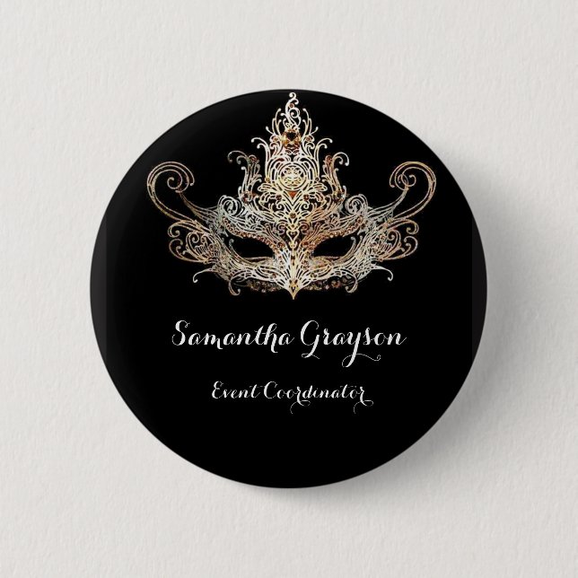Masquerade Ball Name Badge (Front)