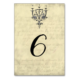 Masquerade Ball Table Number