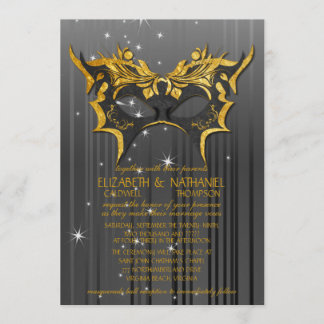 Masquerade Ball Wedding Invitation