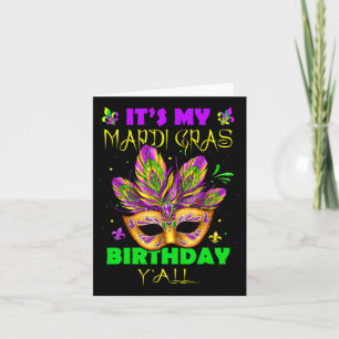 Masquerade Birthday Gift Parade Costume Party Mard Card