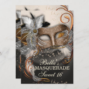 Masquerade Birthday Party Invitations