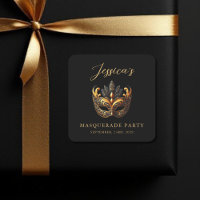 Masquerade Black Gold Birthday