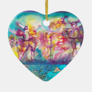 MASQUERADE / BUTTERFLY PLANT Heart Ceramic Tree Decoration