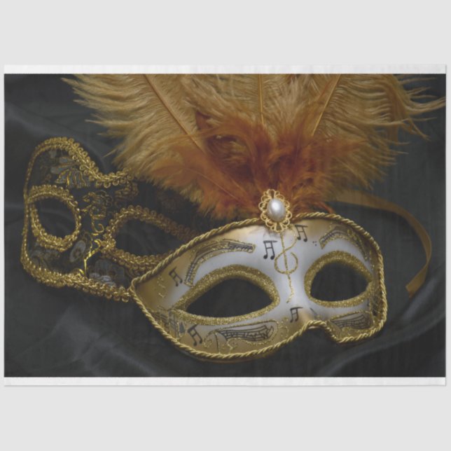 Masquerade Carnival Mask 11 Decoupage 20x30 Tissue Paper (Front)