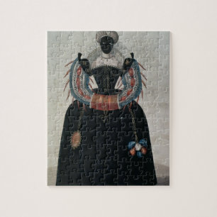 Masquerade costume in the style of Henri III (colo Jigsaw Puzzle