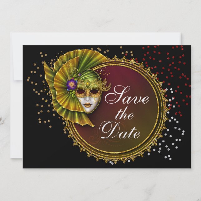 Masquerade -  Costume Party Invitation by SRF (Front)