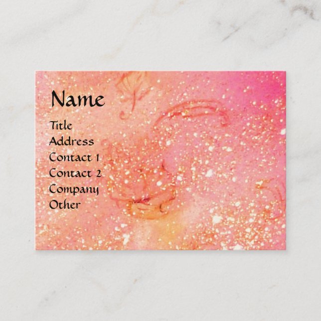 MASQUERADE ,Dance ,Music, blue red,pink Business Card (Front)