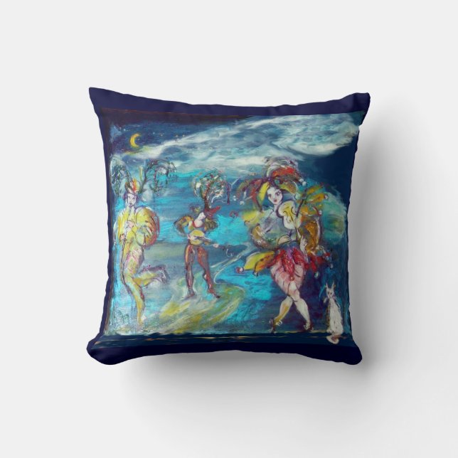 MASQUERADE DANCING AND MUSIC IN THE NIGHT CUSHION (Front)