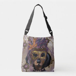 MASQUERADE DOXIE ART CROSSBODY BAG
