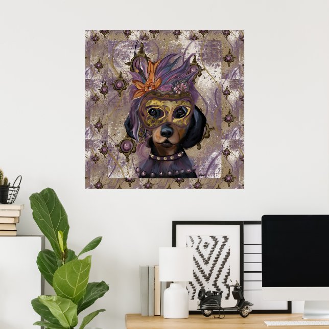 MASQUERADE DOXIE  ART      POSTER (Home Office)