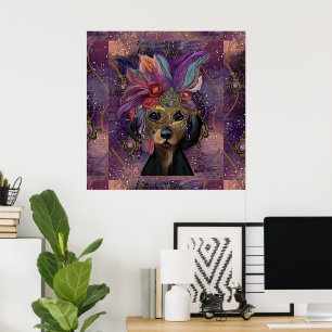 MASQUERADE DOXIE ART POSTER
