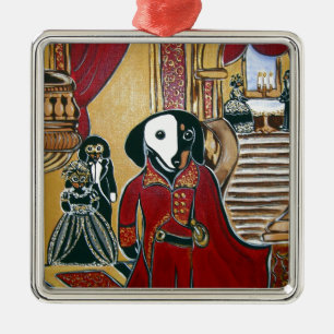MASQUERADE DOXIE METAL TREE DECORATION