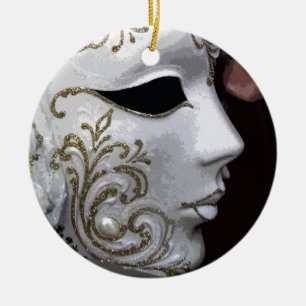 MASQUERADE (GOLD) CERAMIC ORNAMENT