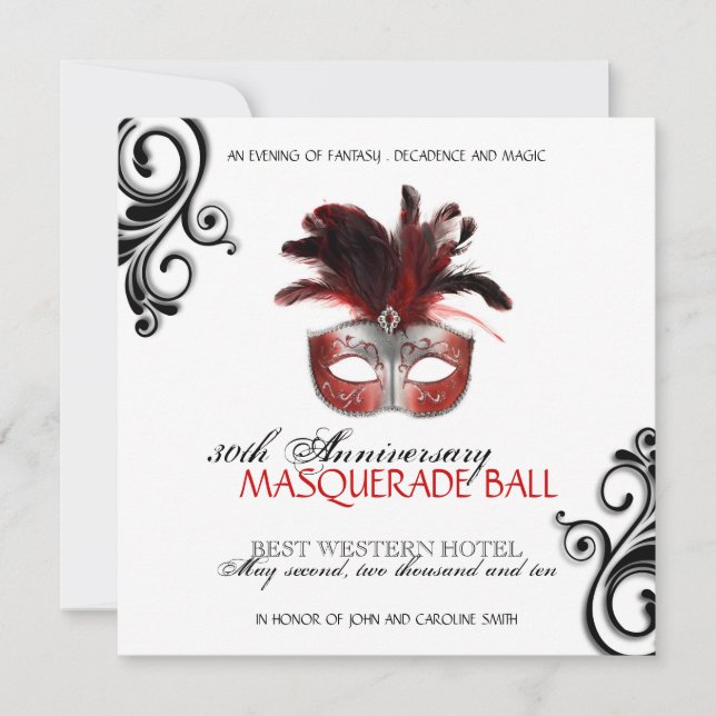 Masquerade Invitation (Front)