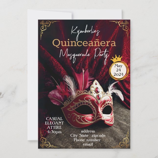 Masquerade Invitation (Front)