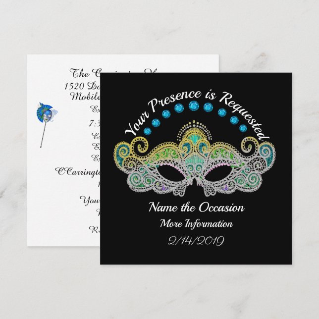Masquerade Invitation (Front/Back)