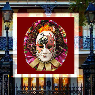 Masquerade, Mardis Gras Mask Magnet