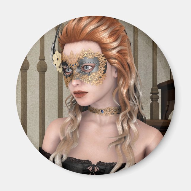 Masquerade Mask Magnet (Front)