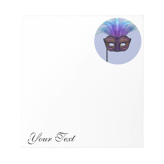 Masquerade Mask Notepad (Front)