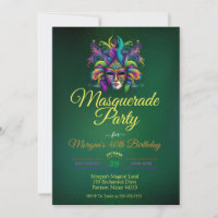 Masquerade mask party birthday