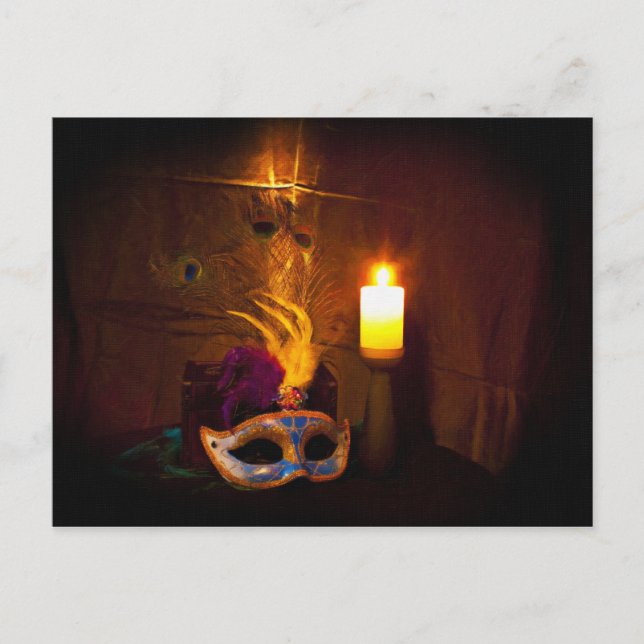 Masquerade Mask Postcard (Front)