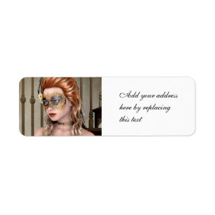 Masquerade Mask Return Address Label