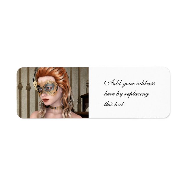 Masquerade Mask Return Address Label (Front)