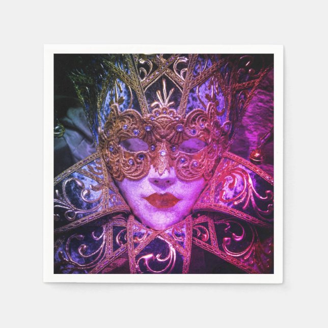 Masquerade mask Victorian elegant gothic Napkin (Front)