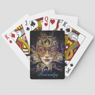 Masquerade mask Victorian elegant gothic  Playing Cards