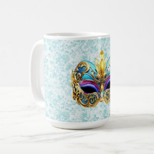 Masquerade Mask with the Golden Embellishments Coffee Mug