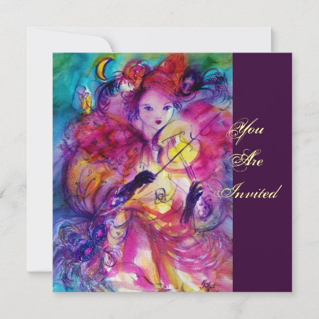 MASQUERADE NIGHT PARTY INVITATION (Front)