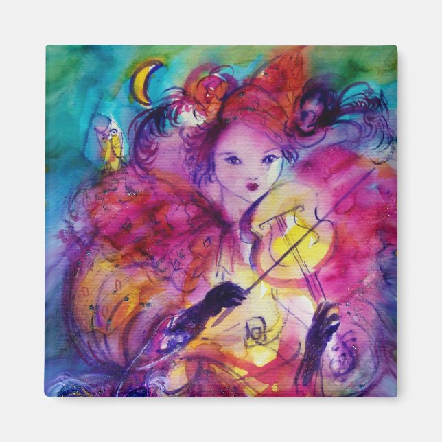 MASQUERADE NIGHT / Venetian Carnival Magnet (Front)