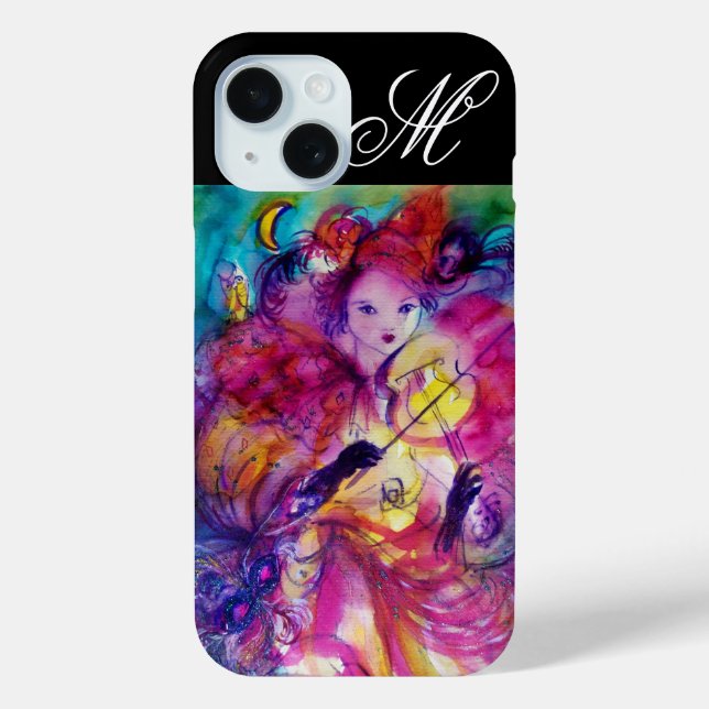 MASQUERADE NIGHT / Venetian Carnival Monogram Case-Mate iPhone Case (Back)