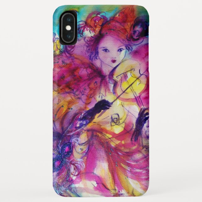 MASQUERADE NIGHT VIOLIN PLAYER / Venetian Carnival Case-Mate iPhone Case (Back)