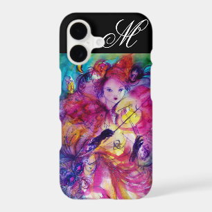 MASQUERADE NIGHT VIOLINIST AND OWL Monogram