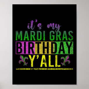 Masquerade Parade Birthday Celebration Party Mardi Poster