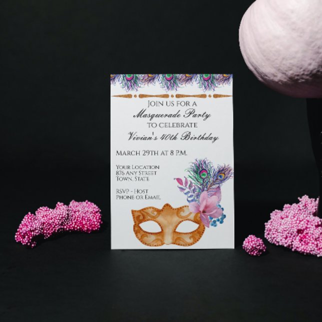 Masquerade Party Invitation (Creator Uploaded)