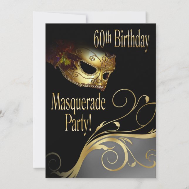 Masquerade Party Invitation for Norma (Front)