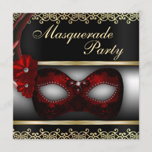 Masquerade Party Invite