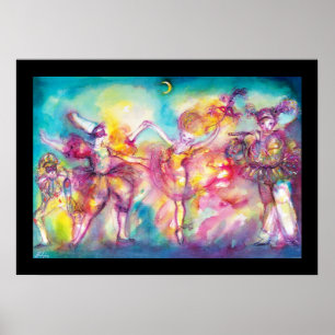 MASQUERADE PARTY,Mardi Gras Masks,Dance,Music Poster