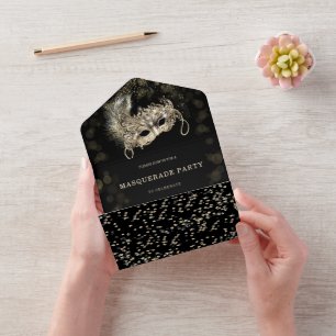 Masquerade Party  with RSVP Cards