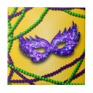 Masquerade Purple Mask Tile