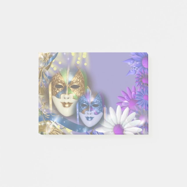 Masquerade quinceanera Venetian masks Post-it Notes (Front)