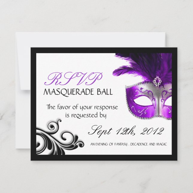 Masquerade Reply Cards (Front)