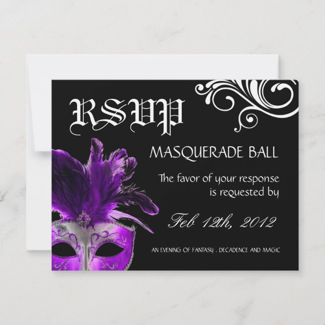 Masquerade Reply Cards (Front)